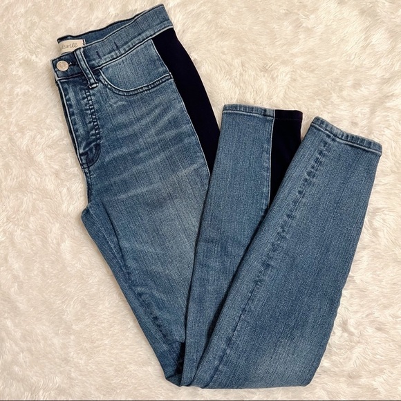 MADEWELL 9” High-Rise Skinny Jeans in Beattie Wash Size 25 - Picture 6 of 16